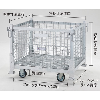 ”ネットパレット”(吊りタイプ)キャスター付タイプ TRUSCO