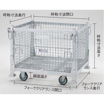 ”ネットパレット”(吊りタイプ)キャスター付タイプ TRUSCO