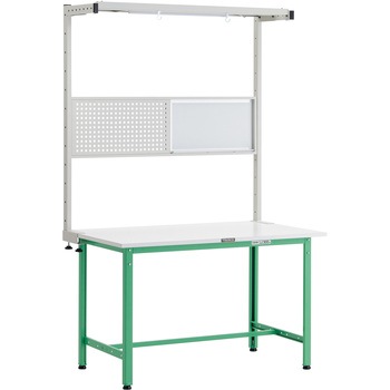 軽量作業台(ツールハンガーオプションフルセット付)ポリ化粧板 TRUSCO