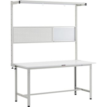軽量作業台(ツールハンガーオプションフルセット付)ポリ化粧板 TRUSCO