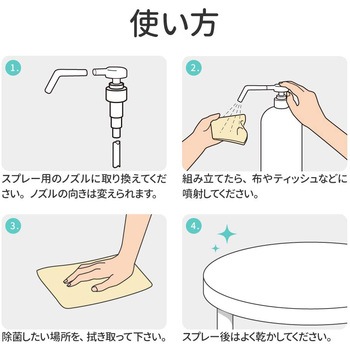 アルコール除菌スプレー(ヒアルロン酸入り) +LIFE