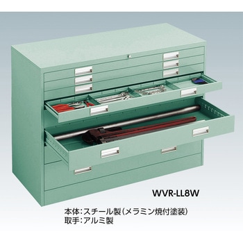 軽量キャビネット”WVR型”(ワイド引出しタイプ) TRUSCO