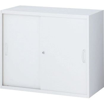 RW45システム収納庫 スチール引戸(2段タイプ) 生興