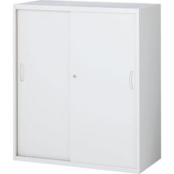 RW45システム収納庫 スチール引戸(3段タイプ) 生興
