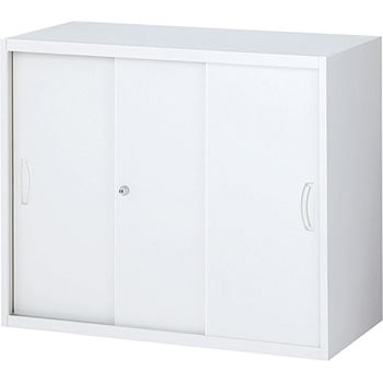 RW4システム収納庫 スチール3枚引戸(2段タイプ) 生興