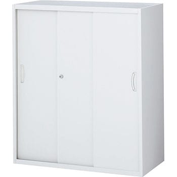 RW5システム収納庫 スチール3枚引戸(3段タイプ) 生興