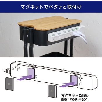 耐雷スイッチ付タップ AC125V 15A 6個口 LEDランプ仕様 独立スイッチ 雷から接続機器を守る耐雷サージ付 ELPA