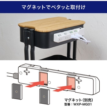 耐雷スイッチ付タップ AC125V 15A 4個口 LEDランプ仕様 独立スイッチ 雷から接続機器を守る耐雷サージ付 ブレーカー内蔵 ELPA