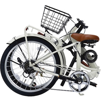 20インチ折りたたみ自転車 シマノ製6段変速 かご LEDライト ワイヤーロック MF209 MYPALLAS