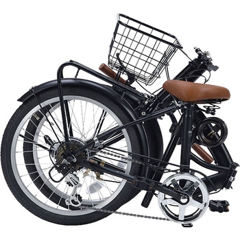 20インチ折りたたみ自転車 シマノ製6段変速 かご LEDライト ワイヤーロック MF209 MYPALLAS