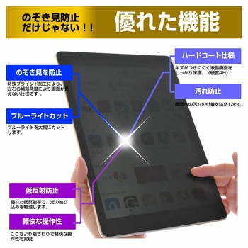 液晶保護フィルム APPLE iPad 第5世代 2017年春、第6世代 2018年春モデル 9.7インチ のぞき見防止 メディアフューチャー