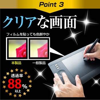 液晶保護フィルム ワコム One 13.3インチ 液晶ペンタブレット対応 高硬度9H ブルーライトカット反射防止 メディアフューチャー