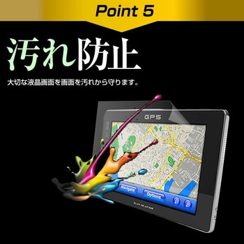 液晶保護フィルム ユピテル YPB744  7型 カーナビ用 反射防止 メディアフューチャー