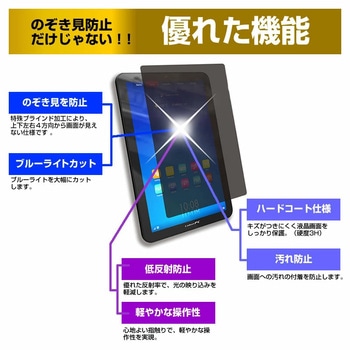 液晶保護フィルム Apple iPad 第10世代 2022年版 10.9インチ 上下左右4方向の覗き見防止 メディアフューチャー