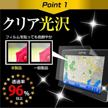 液晶保護フィルム ケンウッド 彩速ナビ MDV-M705W  7型 カーナビ用 指紋防止 光沢 メディアフューチャー