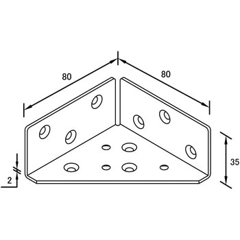 2×4サポート コーナー金物 ダイドーハント(大同製鋲所)