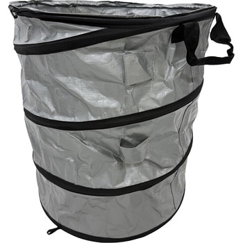 ジャンピング コイルバケット 70L 落ち葉 清掃 収集袋 折り畳み式 坂謙