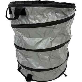 ジャンピング コイルバケット 70L 落ち葉 清掃 収集袋 折り畳み式 坂謙