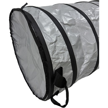 ジャンピング コイルバケット 70L 落ち葉 清掃 収集袋 折り畳み式 坂謙