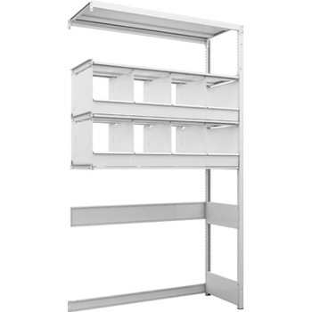 K1 U7444d8b K1型抗菌塗装高密度収納棚 下部開放型 仕切りトレー付 連結型 1台 Trusco 通販サイトmonotaro