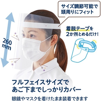 かんたん装着 フェイスシールド プラス(文具)