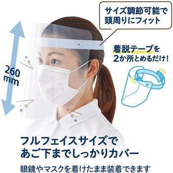 かんたん装着 フェイスシールド プラス(文具)