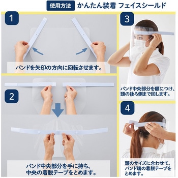 かんたん装着 フェイスシールド プラス(文具)