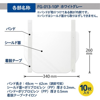 かんたん装着 フェイスシールド プラス(文具)