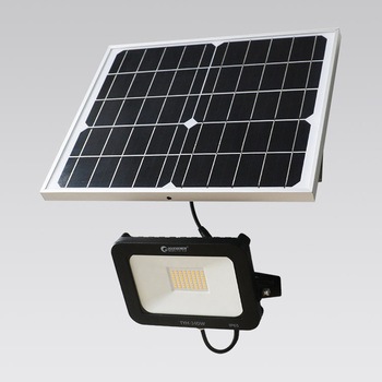ソーラー充電式 LEDライト 30W 昼白色 夜間自動点灯 GOODGOODS(グッド・グッズ)