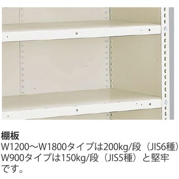 軽量棚ERR密閉型H1800＜配送時組立サービス付＞ イトーキ 本棚・ラック