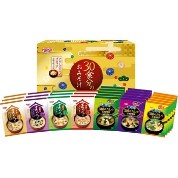 宝幸 フリーズドライ味噌汁7種30食セット ノーブランド 海苔 味噌 だし 通販モノタロウ Hfm 40