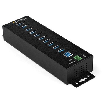 USB 3.0ハブ/10ポート(10x USB-A)/産業用メタル筐体/ESD保護/350Wサージ保護/DINレール・壁面設置対応/セルフパワー(ACアダプター付属)/工業用・業務用 ハイスピードUSB 3.1 Gen 1 5Gbpsハブ StarTech.com