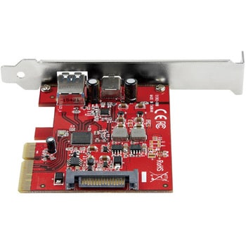 PEXUSB311AC3 2ポート10Gbps USB-A/USB-C増設PCI Expressカード 1x USB