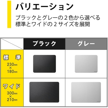 マウスパッド シンプル 標準 サイズ エレコム スムース クロス ポリエステル 滑りすぎない エレコム