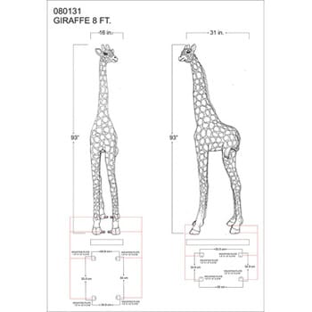 可愛い子キリン Giraffe Heinimex 置き物 インテリア小物 収納 通販モノタロウ Fr080131