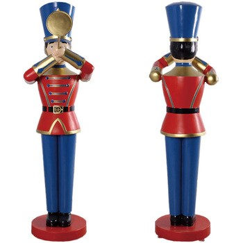 トランペットおもちゃの兵隊184cm Toy Soldier With Trumpet 6ft Heinimex 置き物 インテリア小物 収納 通販モノタロウ Fr