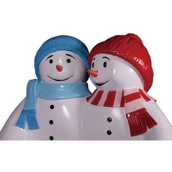fr160250 雪だるまのベンチ(ブルーとレッド) / Snowmen Seat 1個 