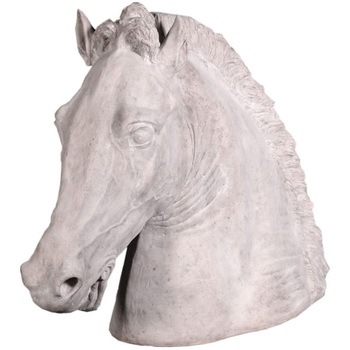 馬馬の頭部・台付き fr020607rs 乗馬ウマの頭部 / Equestrian Horse Head 1個