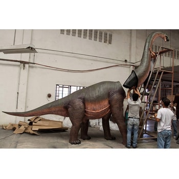 fr100055 立ち向かうブラキオサウルス / Brachiosaurus Heinimex