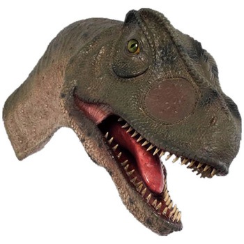 fr100052 口を開けるアロサウルスの頭部 / Allosaurus Head-Mouth Open