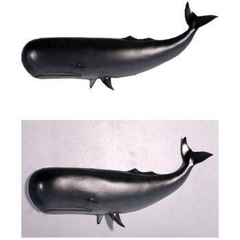 fr150033 小型版・壁掛けクジラ / Whale Wall Decor 1個 Heinimex
