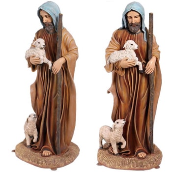 子ひつじと羊飼い The Nativity 4 5ft Shepherd With Sheep Heinimex 置き物 インテリア小物 収納 通販モノタロウ Fr