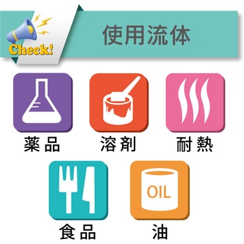 耐薬品・食品用耐圧ホース フッ素樹脂[トヨフッソホース FF] TOYOX(トヨックス)