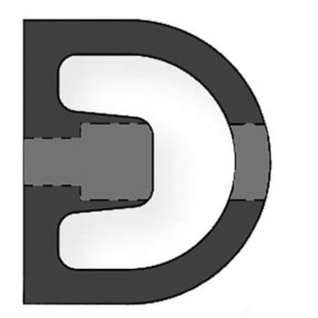 プラットホームクッション&ストッパーD型(カーストッパー) フタハシ技研