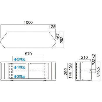 薄型テレビ専用ラック 32V～43V型対応 HAMILeX(ハミレックス)
