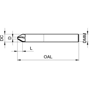 高能率面取りカッタ レギュラ 5枚刃 先端角60°SpyroTec グーリングジャパン