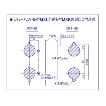 面付箱錠レバーハンドル型MXLシリーズ GOAL(ゴール) 本締錠 【通販