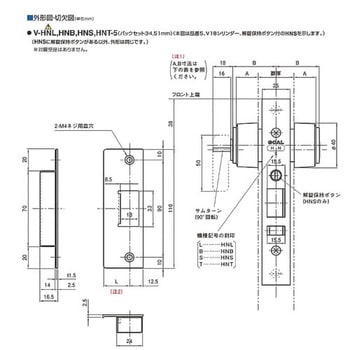 本締自動施錠錠HNSシリーズ GOAL(ゴール)
