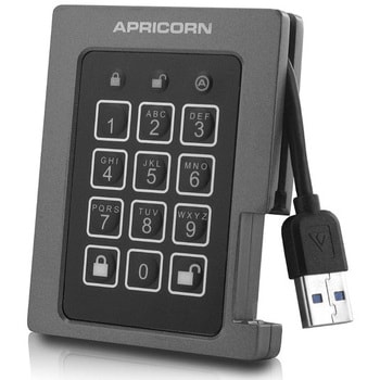 Aegis Padlock SSD - USB 3.0， ASSD-3PL256-F (GB) Apricorn 外付け