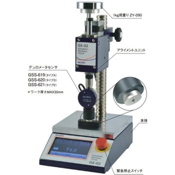 自動ゴム硬さ測定システム デュロメータセンサ(タイプA) テクロック